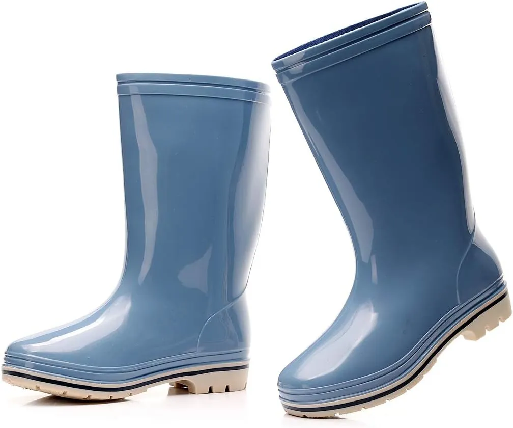 Womens Rain and Garden Boot Half Calf Rubber Waterproof for Garden Women rain footwear