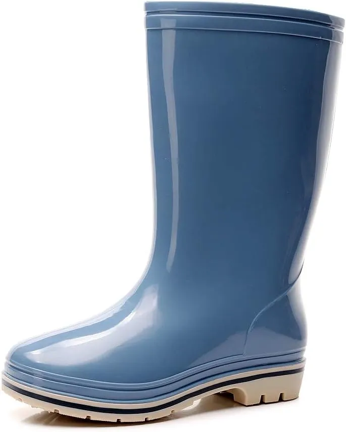 Womens Rain and Garden Boot Half Calf Rubber Waterproof for Garden Women rain footwear