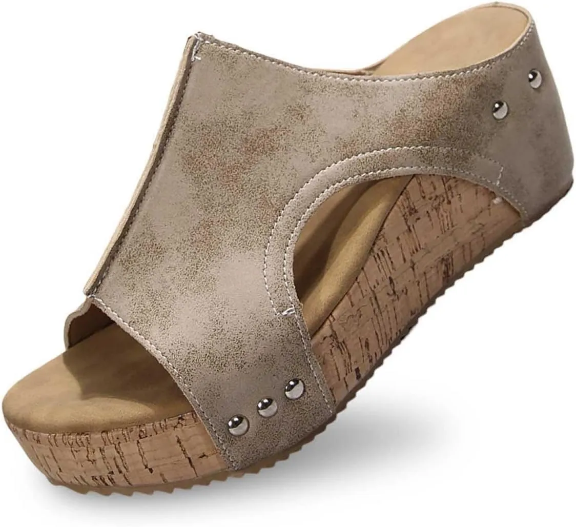 Women's Sandals Dressy Beach Flip Flops Sandals Fashion Summer Thong Sandals Arch Support Platform Wedge Sandal