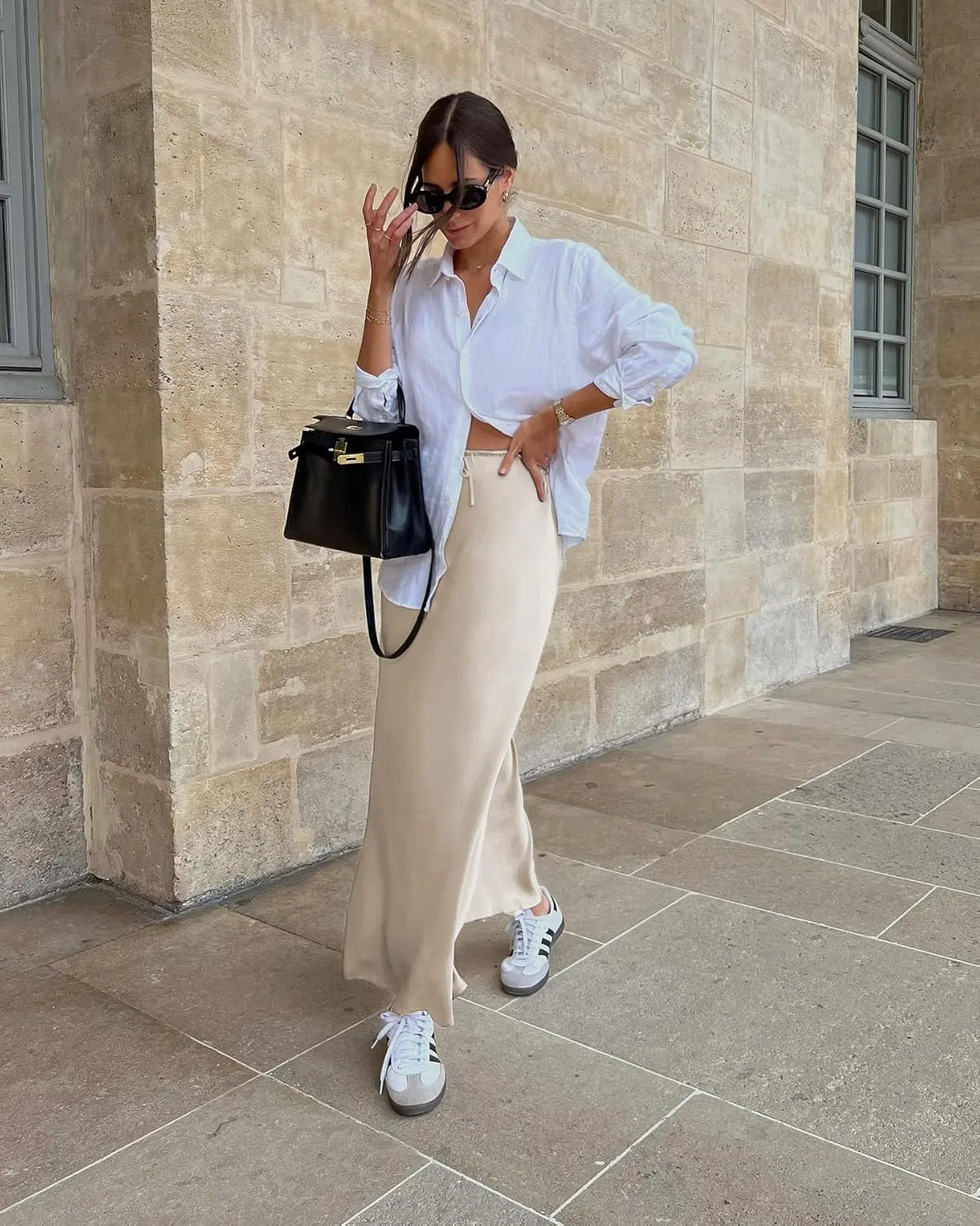 Womens Satin Maxi Skirt High Waisted Silk Elegant A Line Cocktail Party Long Skirts