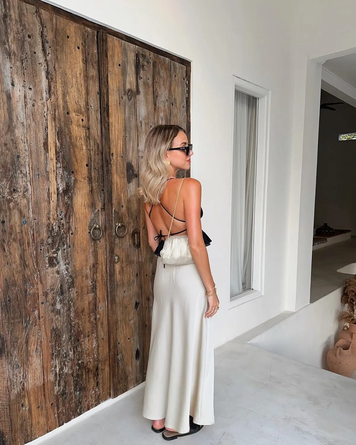 Womens Satin Maxi Skirt High Waisted Silk Elegant A Line Cocktail Party Long Skirts