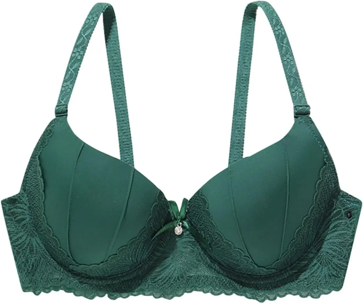 Women's Underwire Demi Bra with Push-up Cups Padded T Shirt Bras for Women Push Up Comfort Underwire Brassiere