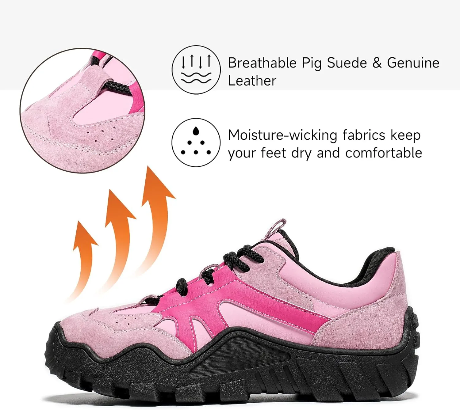 Women's Walking Shoes, Chunky Sneakers Womens, Fashion Sneakers Comfortable Flats Casual Tennis Shoes Sport Running Shoes