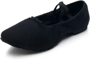YKXLM Canvas Jazz Slip-On Dance Shoes for Adult Women,Model MFFBJSX