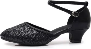 YKXLM Closed Toe Dance Shoes for Women Ballroom Dance Shoes Character Party Prom Dancing Pump,DY225