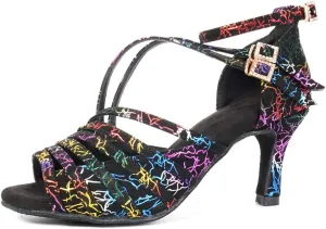 YKXLM Latin Dance Shoes Women Latin Ballroom Dance Shoes Women Performance Social Wedding Dance Shoes,Model AS-7012