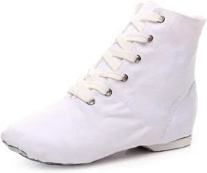 YKXLM Women's Breathable Canvas Jazz Dance Shoes Lady Latin Tango Ballroom Dance Shoes,Model TJGBFBJS