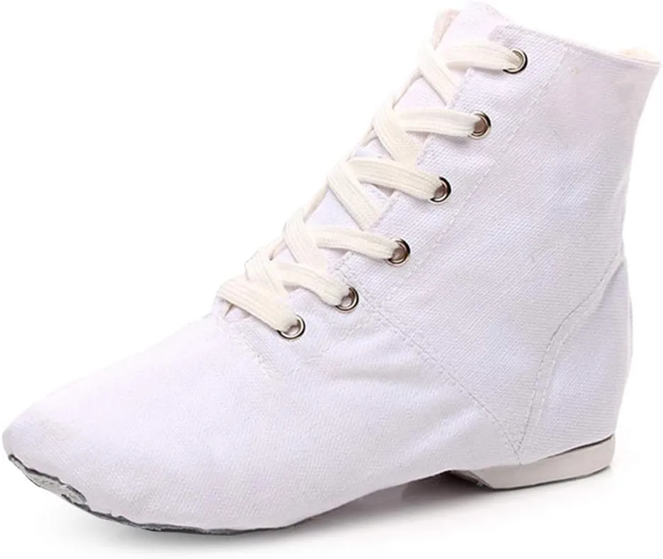 YKXLM Women's Breathable Canvas Jazz Dance Shoes Lady Latin Tango Ballroom Dance Shoes,Model TJGBFBJS