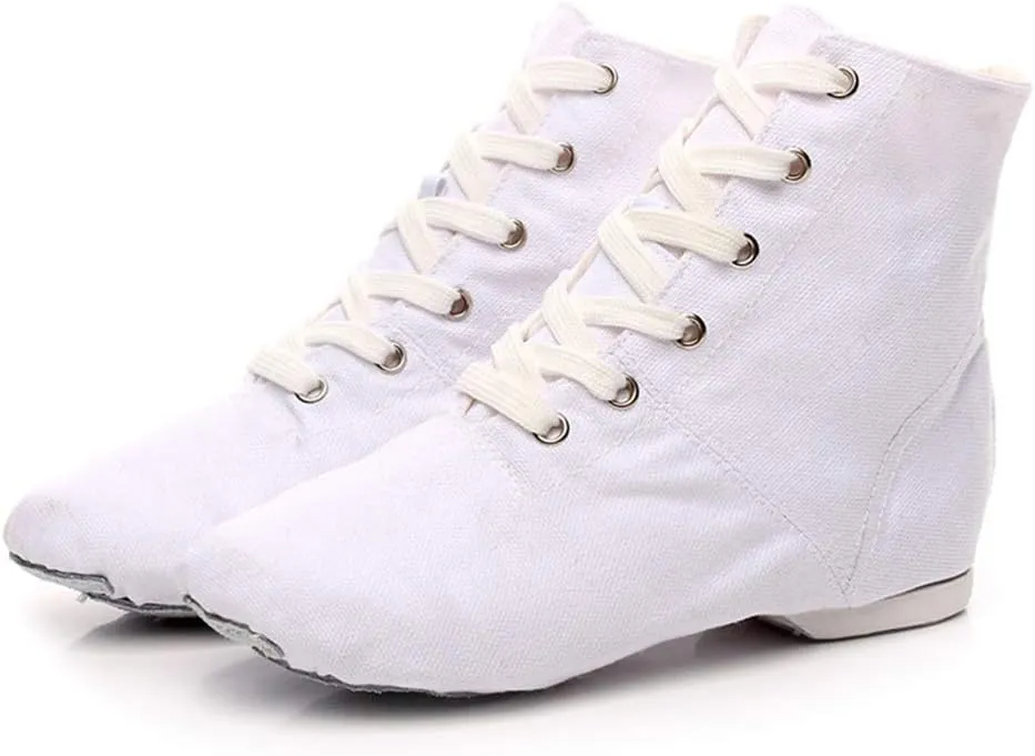 YKXLM Women's Breathable Canvas Jazz Dance Shoes Lady Latin Tango Ballroom Dance Shoes,Model TJGBFBJS