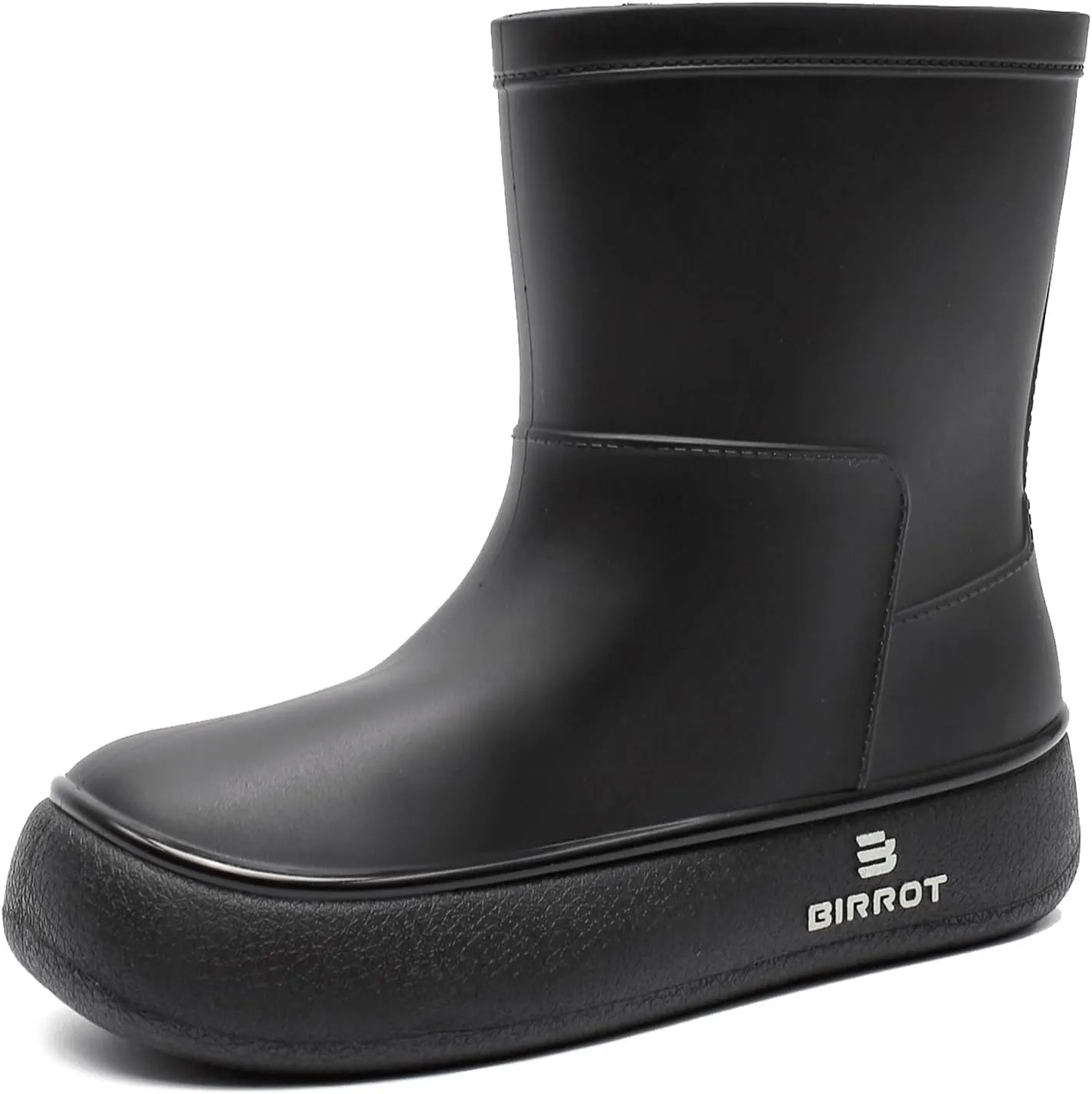 YUHITYGZGS Rain Boots for Women, Lightweight Waterproof Rubber Boots, Anti-Slip Chelsea Womens Rain Boots, Stylish Mid Heel Ankle Garden Booties with Comfy Insoles for Outdoor